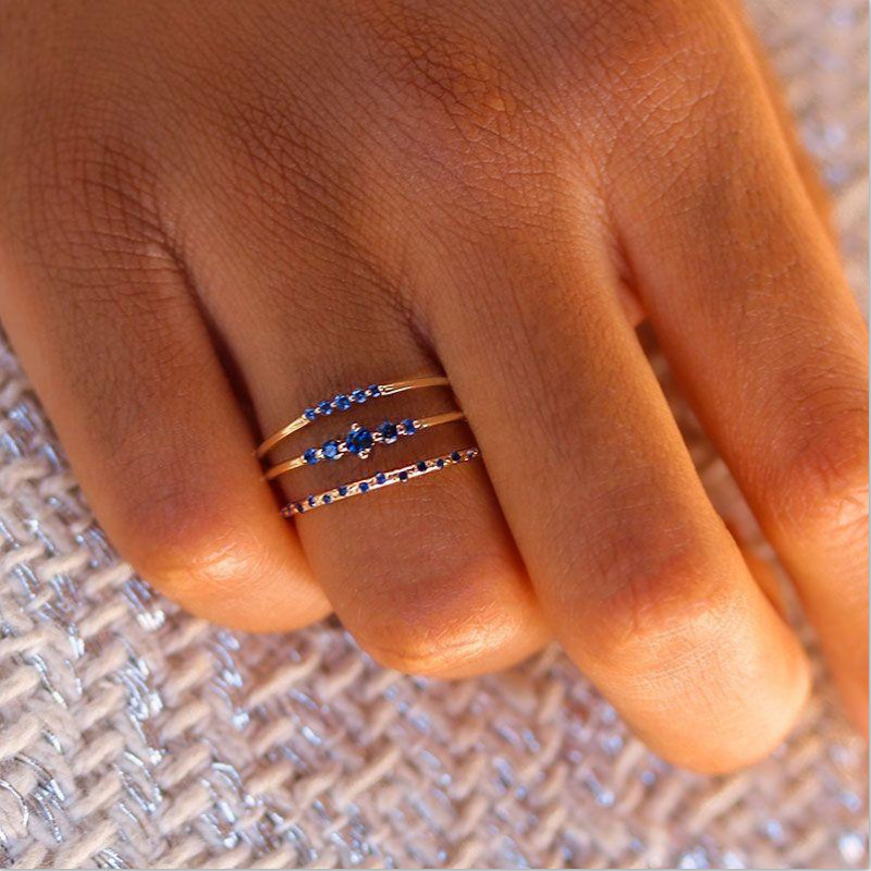 Title 9, Starlight Sapphire Semi-Eternal Ring — Eternal ...