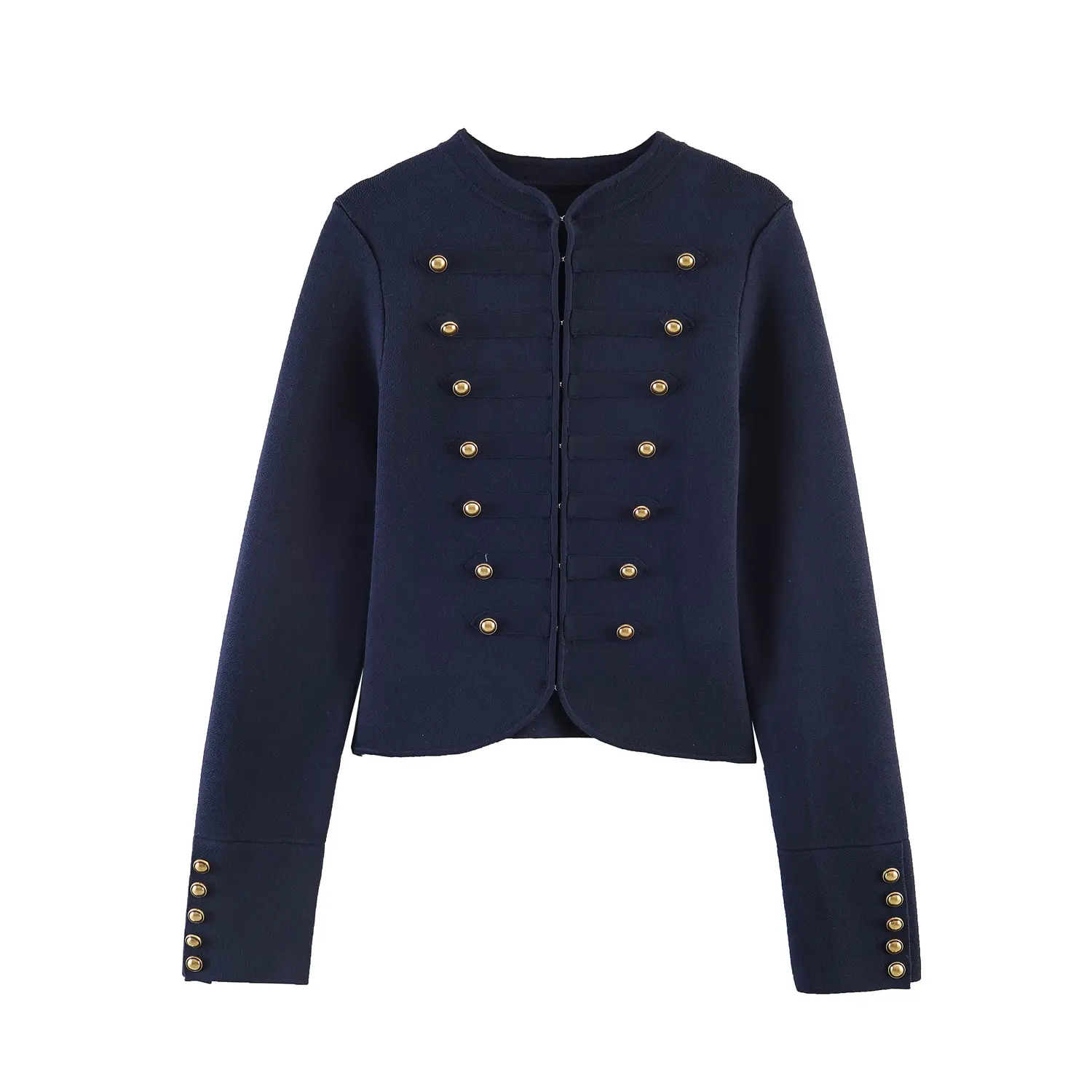 Womens Summer Vintage Button-Down Knitted Cardigan