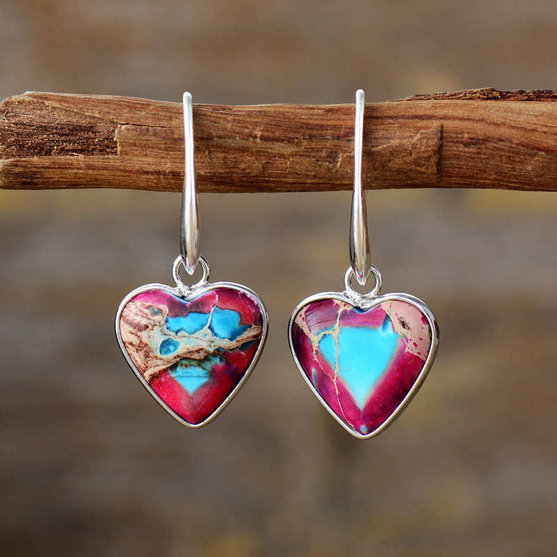 Women's Fashion Bohemian Love-Style Heart Earrings