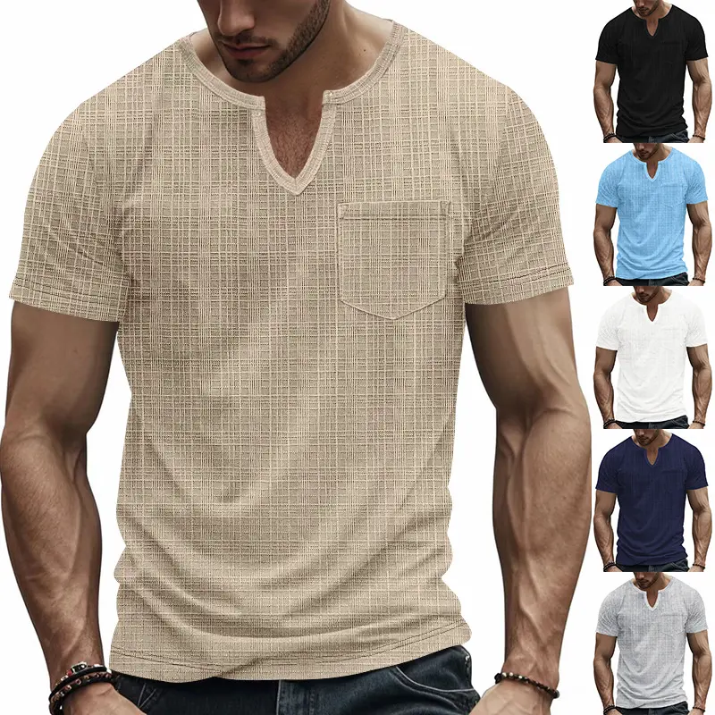 Men's Artificial Linen Bamboo Loose Casual Breathable