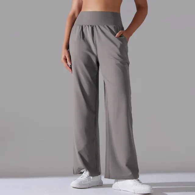 Women's Loose Sports And Leisure Yoga Pants Lengthened Lunar Rock - Shop at LoveMi