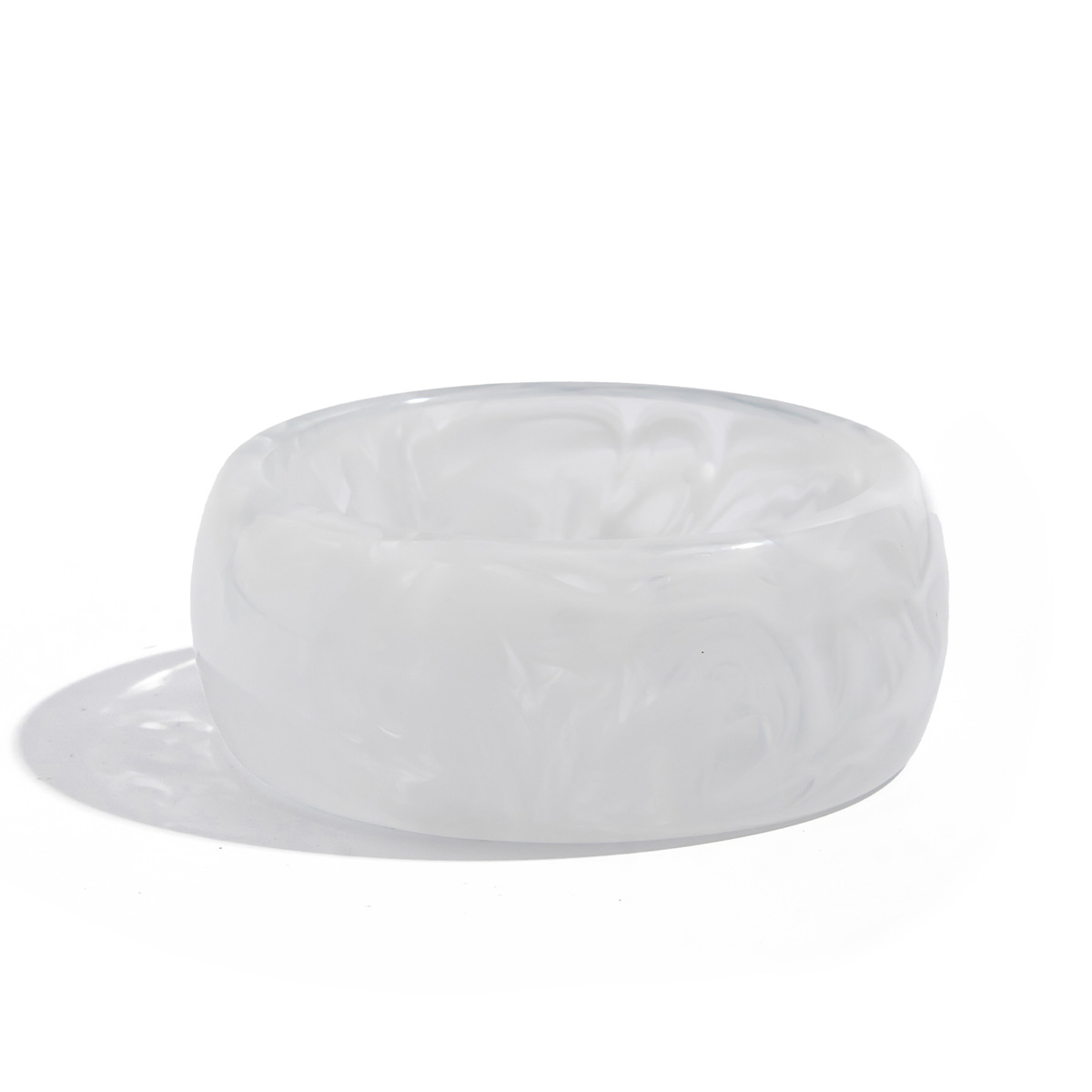 Ombre-textured Acrylic Wide Bracelet For Women