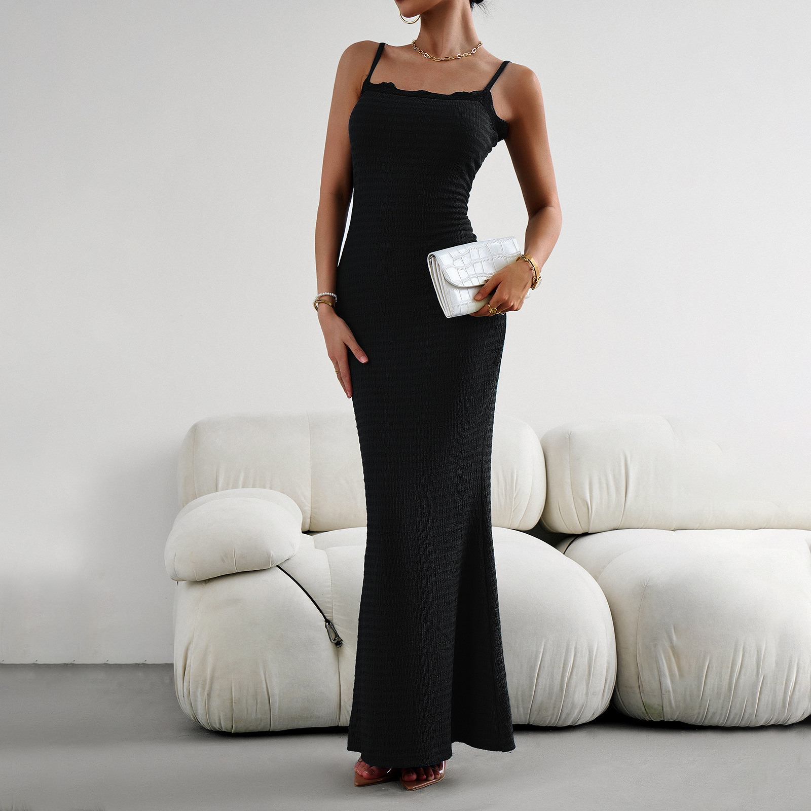 Women's Fashionable Elegant Slim-fit Suspender Dress
