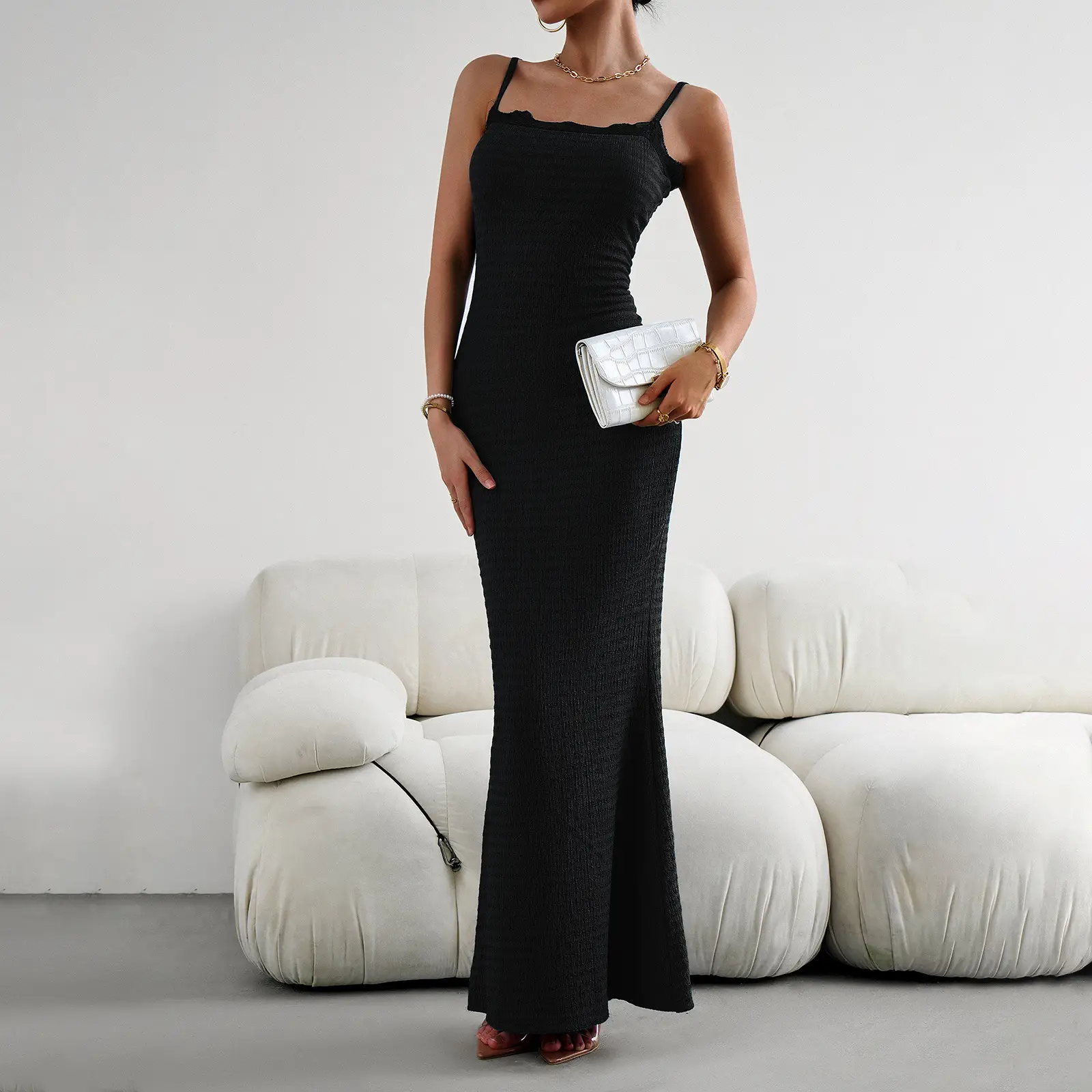 Women's Fashionable Elegant Slim-fit Suspender Dress