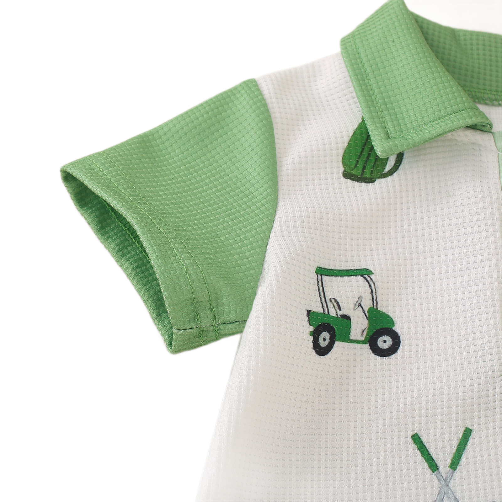 Golf-patterned Onesie Romper For Children — foto 4