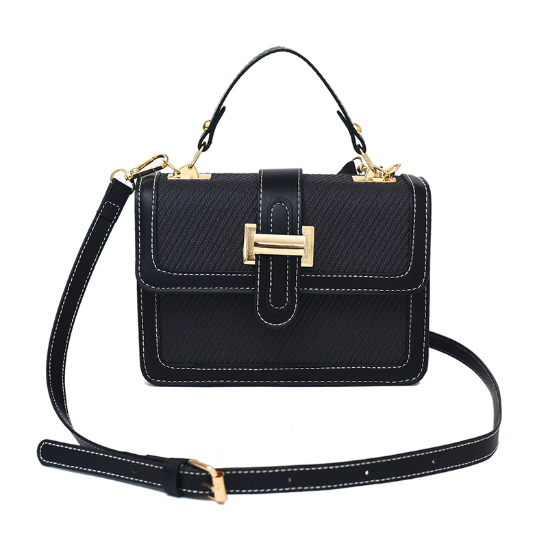 Petit Sac Tote Femme Contraste — Cuir PU à Rabat Urbain 4