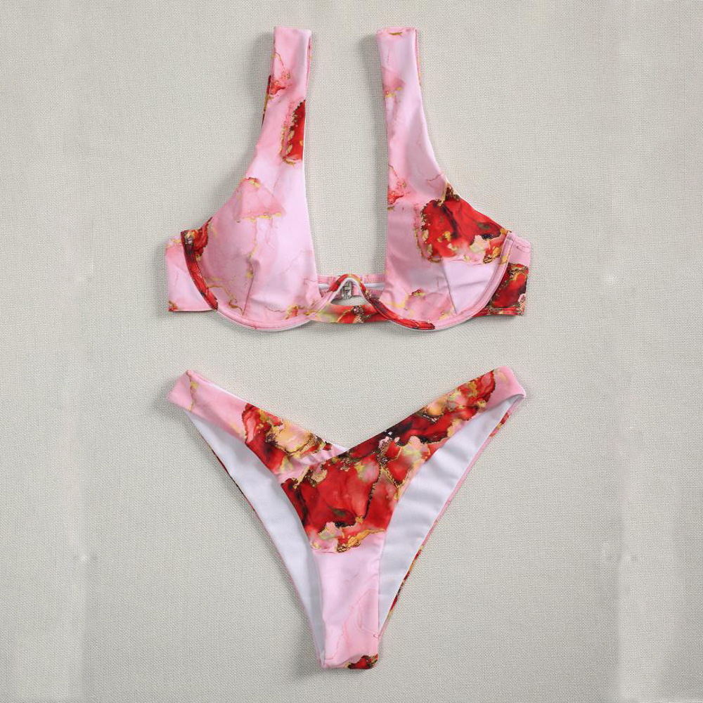 Women’s Gradient Tie-dye Underwire Bikini
