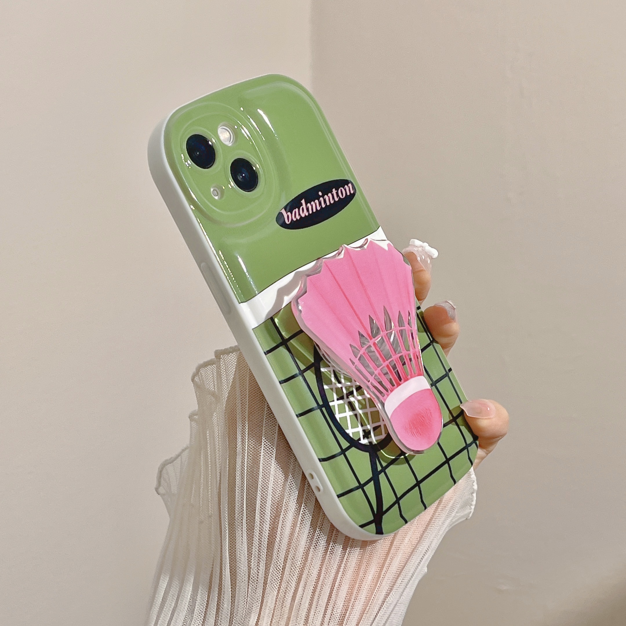Personalized Creative Badminton Bracket Phone Case - Image 5