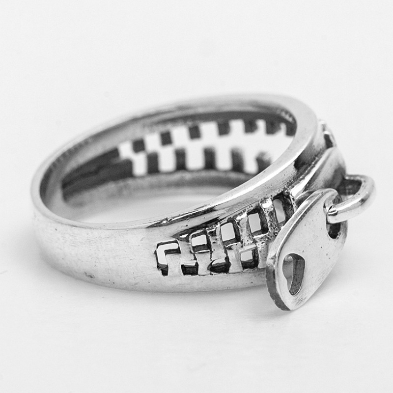 Men's Personalized Vintage Zipper-style Ring