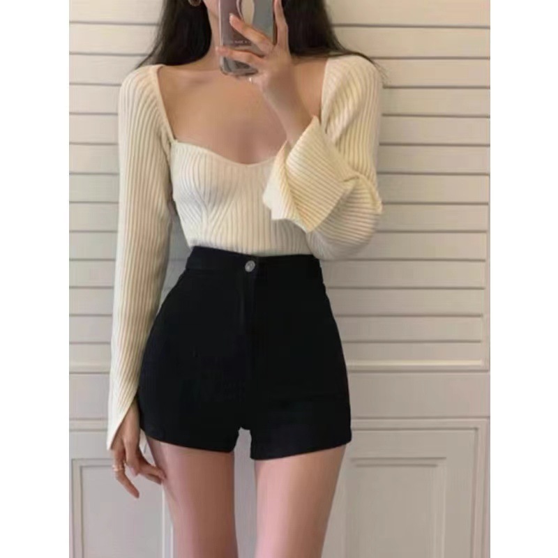 Womens Retro All-Match Sassy Denim Skirt