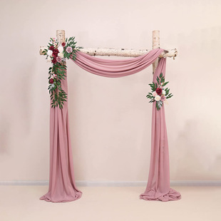 Transform your ceremony space into a dreamy, romantic setting with this Boho Wedding Arch Flower Decorations and Drapes Set — a stunning, ready-to-style arrangement designed to elevate any wedding, engagement, or special event backdrop. This gorgeous set creates a picture-perfect arch that captures the essence of bohemian elegance and timeless charm. Perfect for indoor or outdoor ceremonies, garden celebrations, or photo backdrops, it adds natural warmth, texture, and sophistication to your special day.  Make your event unforgettable with this breathtaking floral and drape set — the ideal finishing touch to your boho-inspired decor.  Unique Features of the Boho Wedding Arch Flower Decorations and Drapes Set  Large Flower Arrangement: Approx. 120 cm (47.2 inches) in length, 40 cm (15.7 inches) in width, and 10 cm (3.9 inches) in height — perfect for the top or center of your arch for a full, luxurious look.  Smaller Flower Arrangement: Approx. 70 cm (27.5 inches) in length, 38 cm (15 inches) in width, and 10 cm (3.9 inches) in height — ideal for placing on the side or bottom to create visual balance.  Elegant Fabric Drapes: Three flowing curtains, each approx. 800 cm (315 inches) long and 75 cm (29.5 inches) wide, offering soft, romantic movement and layering for a dreamy effect.  Complete Set for Convenience: Includes everything you need — 1 large flower arrangement, 1 small flower arrangement, 3 drapes, and 6 zip ties for easy installation. (Wooden frame arch not included.)  High-Quality Artificial Craftsmanship: Realistic, long-lasting, and beautifully detailed for a natural, fresh appearance that never fades or wilts.  Benefits of the Boho Wedding Arch Flower Decorations and Drapes Set  Instant Bohemian Elegance: Instantly transforms your wedding arch or ceremony space into a soft, romantic focal point filled with charm and sophistication.  Reusable and Durable: A long-lasting decorative investment that can be used for multiple events — weddings, engagements, anniversaries, baby showers, and more.  Effortless Setup: Lightweight and easy to attach using included zip ties, ensuring you can decorate your arch beautifully within minutes.  Versatile Placement: Perfect for any arch shape — circular, square, hexagonal, or free-form — and adaptable for backdrops, tables, or photo booths.  Weather-Resistant Beauty: Designed to maintain its vibrant color and delicate texture indoors or outdoors.  Characteristics of the Boho Wedding Arch Flower Decorations and Drapes Set  Beautifully Detailed Petals that mimic fresh flowers for an elegant, natural finish.  Soft, Flowing Fabric Drapes that add movement and dimension to your ceremony setup.  Flexible Design allows you to adjust, curve, or layer flowers and fabric according to your vision.  Lightweight Structure for easy installation, transport, and storage.  How to Style Your Boho Wedding Arch Flower Decorations and Drapes Set  Arrange the large floral piece at the top center of the arch for a dramatic look, or place it diagonally for a modern aesthetic.  Position the smaller floral arrangement to complement the top piece — perfect for one side or the bottom corner.  Use the three soft drapes to flow gently from the arch, allowing them to overlap for a layered, romantic appearance.  Secure each element using the included zip ties — discreet and simple to use.  Complement with fairy lights, pampas grass, or lanterns for a fuller boho effect.  Perfect for Every Occasion  Bohemian and rustic weddings  Engagement parties and anniversaries  Bridal showers and vow renewals  Event photography and studio setups  Garden and outdoor celebrations  This set is not just decoration — it’s a statement piece that brings romance and natural grace to your most cherished moments.  Why You’ll Love the Boho Wedding Arch Flower Decorations and Drapes Set  Effortlessly elegant and versatile design  High-quality artificial craftsmanship for long-term use  A timeless bohemian aesthetic suitable for all occasions  Easy to install, adjust, and store for reuse  Contact and Customer Support  If you have any questions or need help choosing the perfect arrangement for your event, feel free to contact us anytime at bohoharmony.store@gmail.com  — we’re always happy to assist you.  We Provide:  Free Worldwide Shipping  Easy Returns  Dedicated Customer Care and Support  Bring beauty, romance, and effortless style to your event with this Boho Wedding Arch Flower Decorations and Drapes Set — your dream ceremony backdrop awaits.  Meta Description  Boho Wedding Arch Flower Decorations and Drapes Set – large artificial floral arrangements with elegant drapes for stunning bohemian wedding decor.