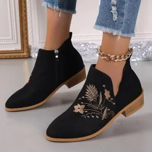 High Heel Pointed Ankle Boots Women Black - Shop at LoveMi
