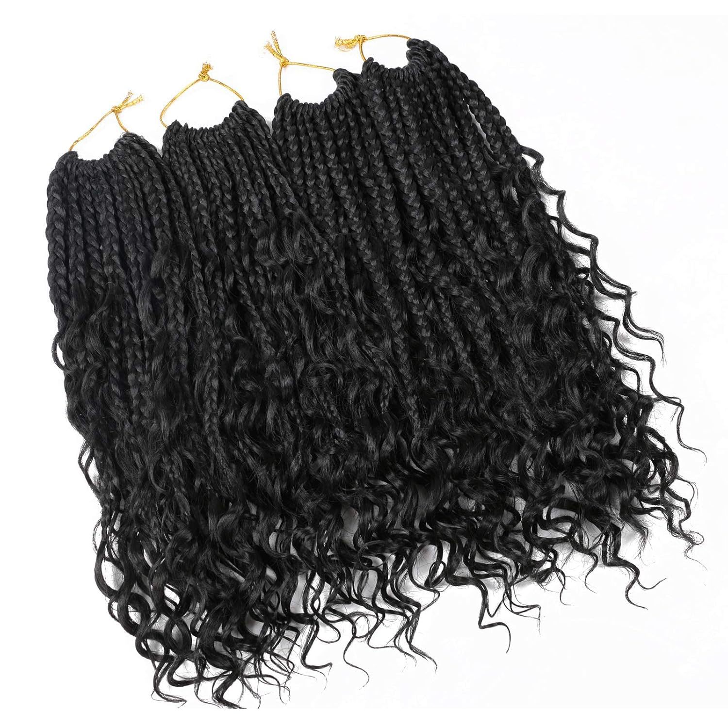 Synthetic Fiber Crochet Wig Braided Three-strand Braid 5