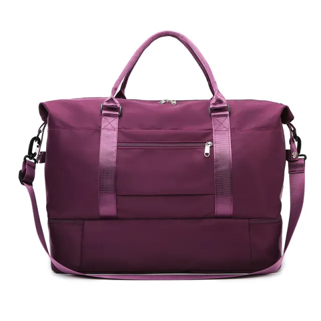 New Large Capacity Travel Oxford Cloth Portable Folding Multifunctional Travel Bag Red - Shop at LoveMi