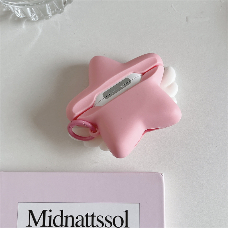 Creative Angel Wings Star Earphone Case