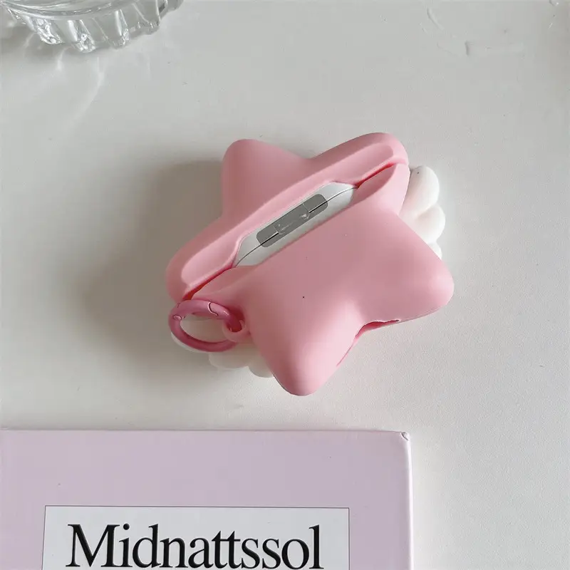 Creative Angel Wings Star Earphone Case