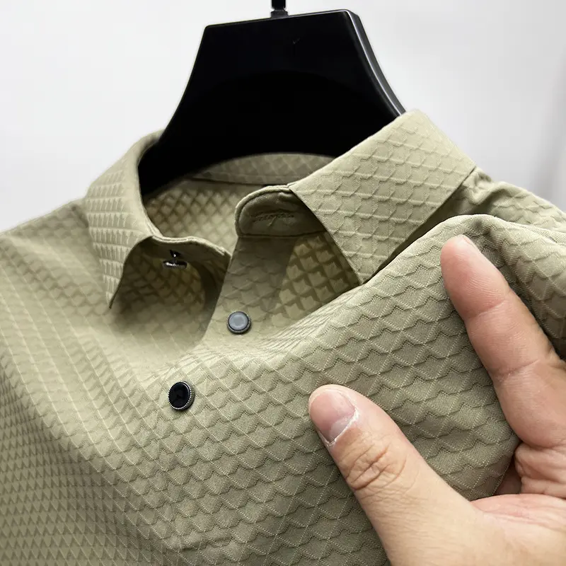 Waffle Ice Silk Short Sleeve T-shirt Men's
