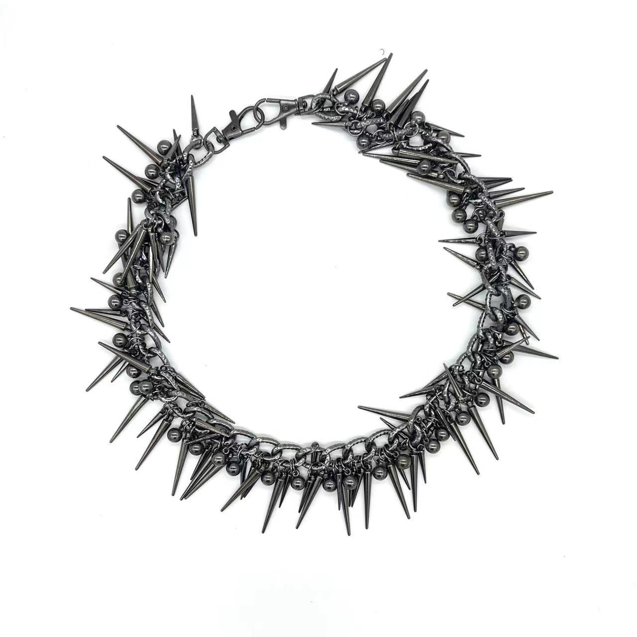 Street Hot Metal Tassel Rivets Waist Chain Retro Distressed Ethnic Air-cooled Niche Men's And Women's Zipper