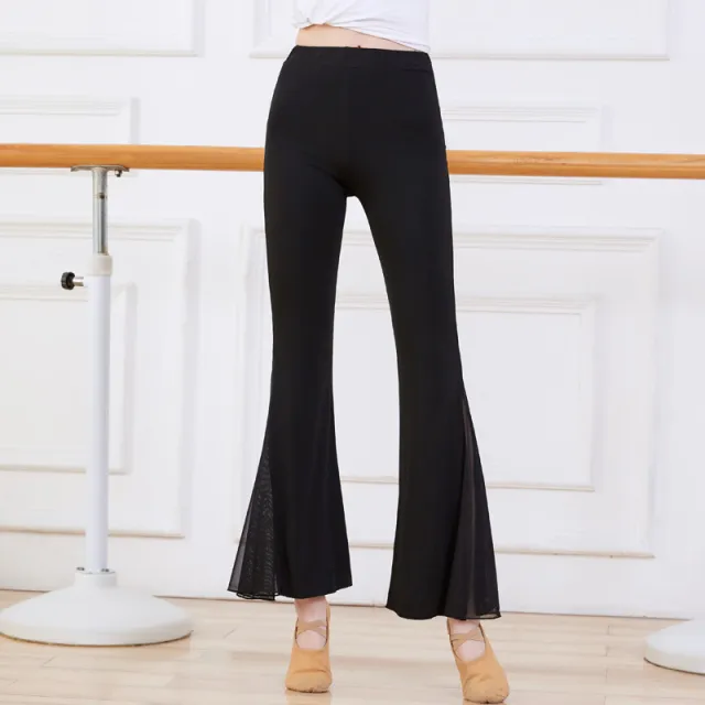 Modal Practice Pants Body Bell bottoms Black Horn Gauze Pants - Shop at LoveMi
