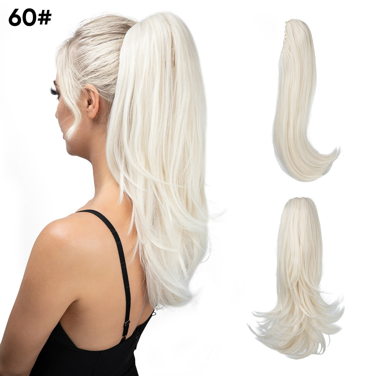 European And American Style Wig Women's Short Hair Ponytail 17