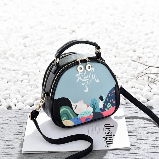 New Preppy Style Fashion Trendy Soft Leather Shoulder Messenger Bag Wind - Shop at LoveMi