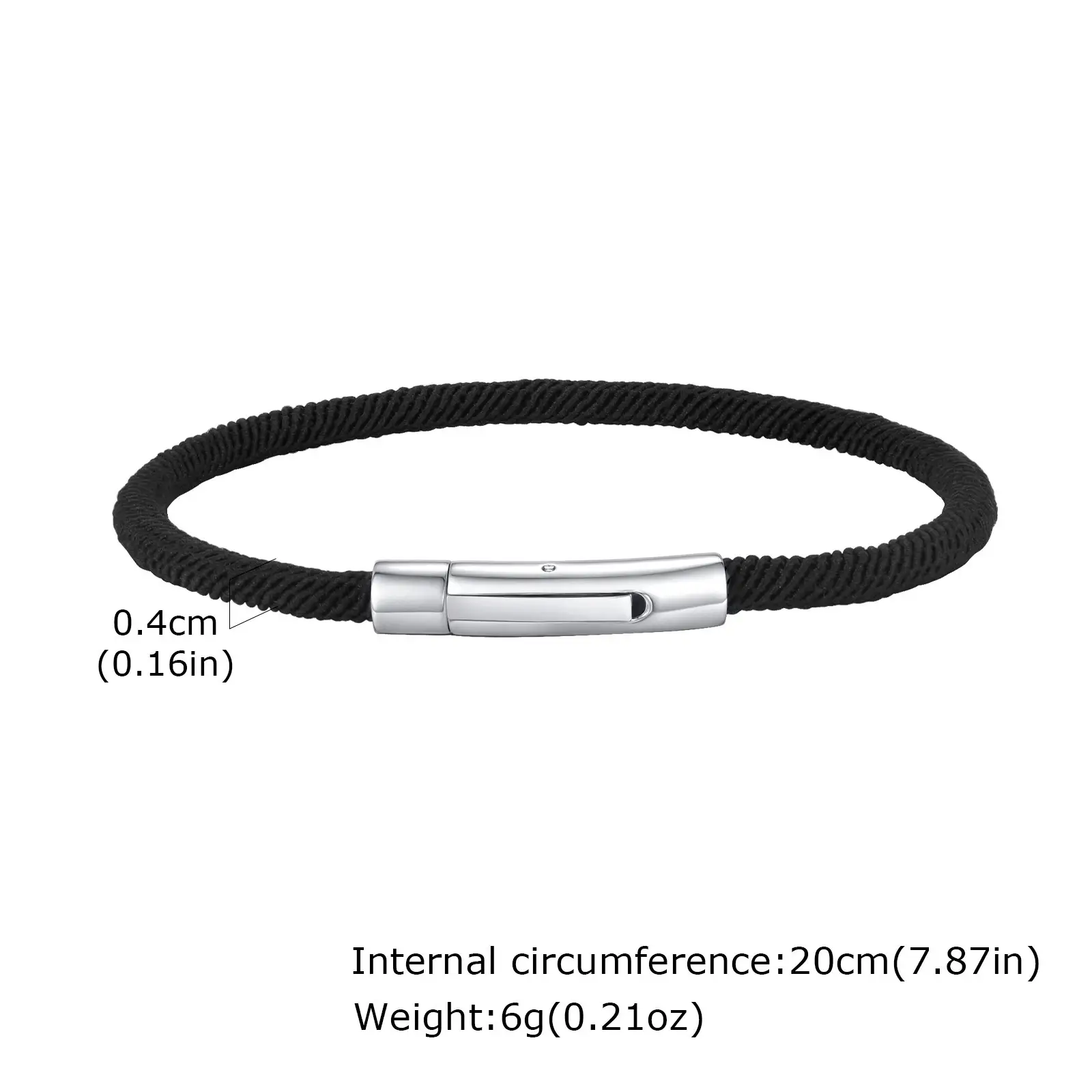 Men's Stainless Steel Milan Rope Bracelet