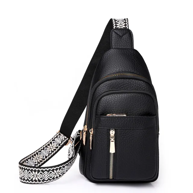 Retro Easy Matching Pu Messenger Bag Casual Fashion Black - Shop at LoveMi