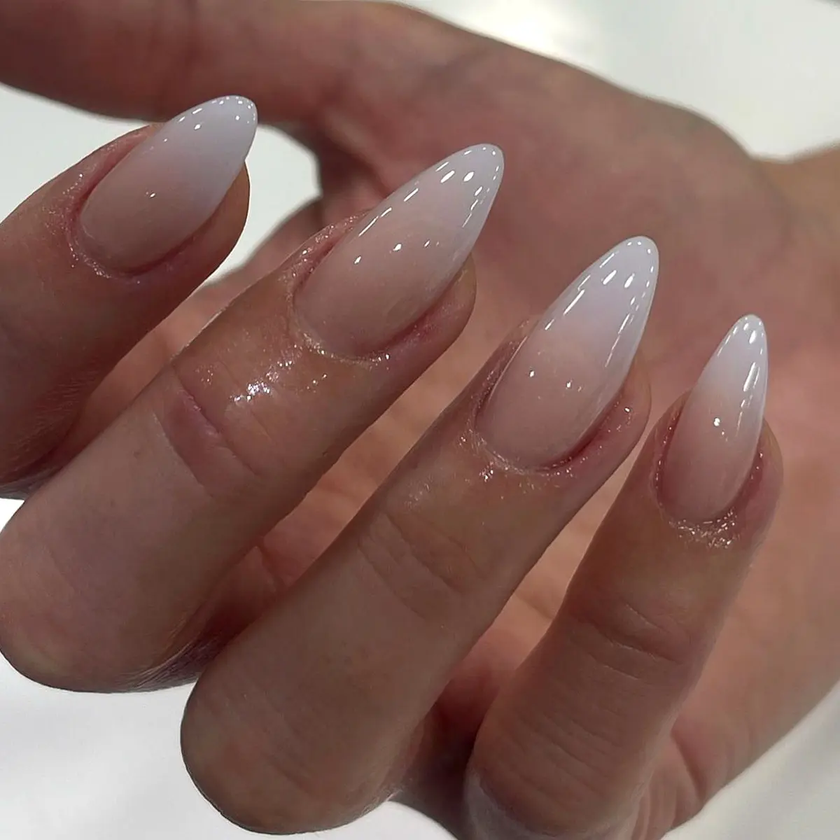 Almond Type Nail Sticker Simple Gradient