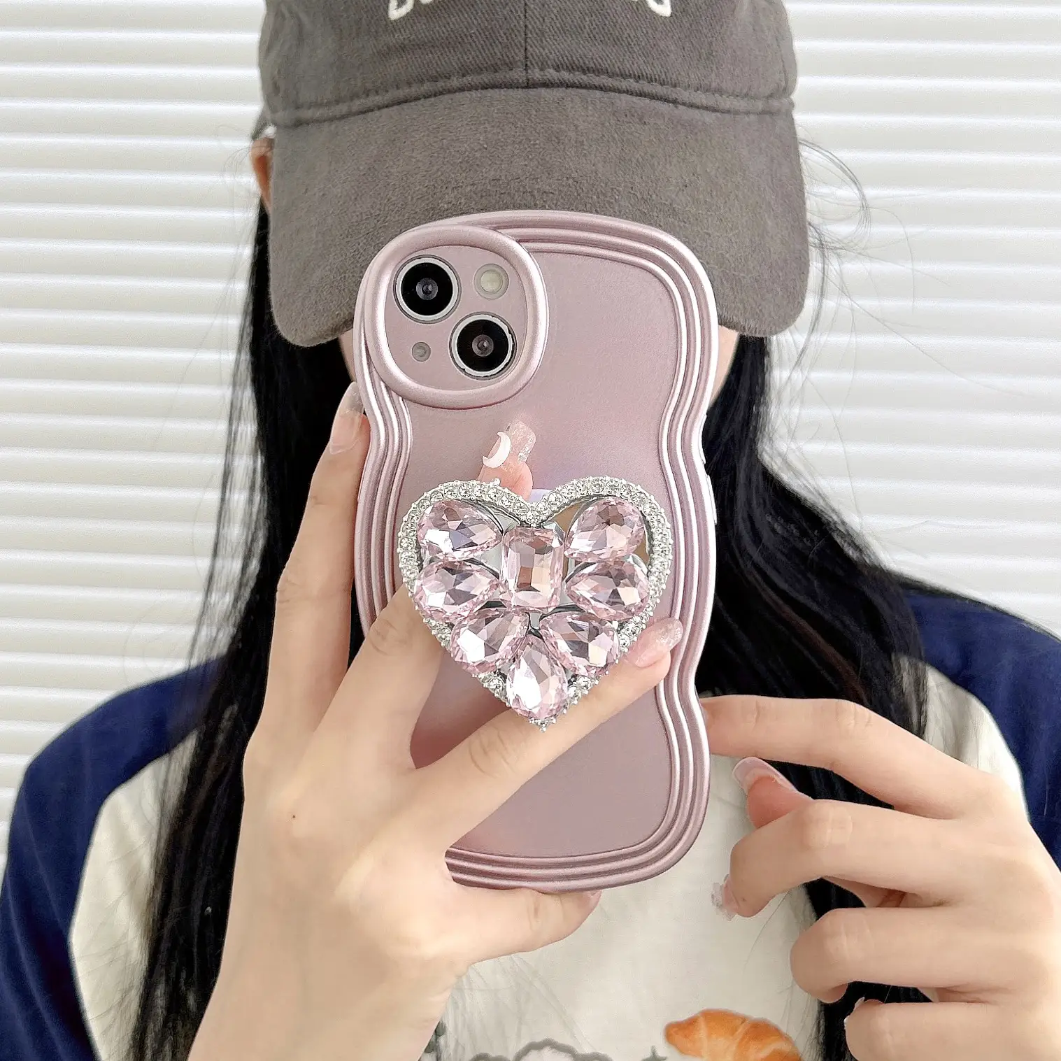 Love Gem Bracket Phone Case Advanced Sense