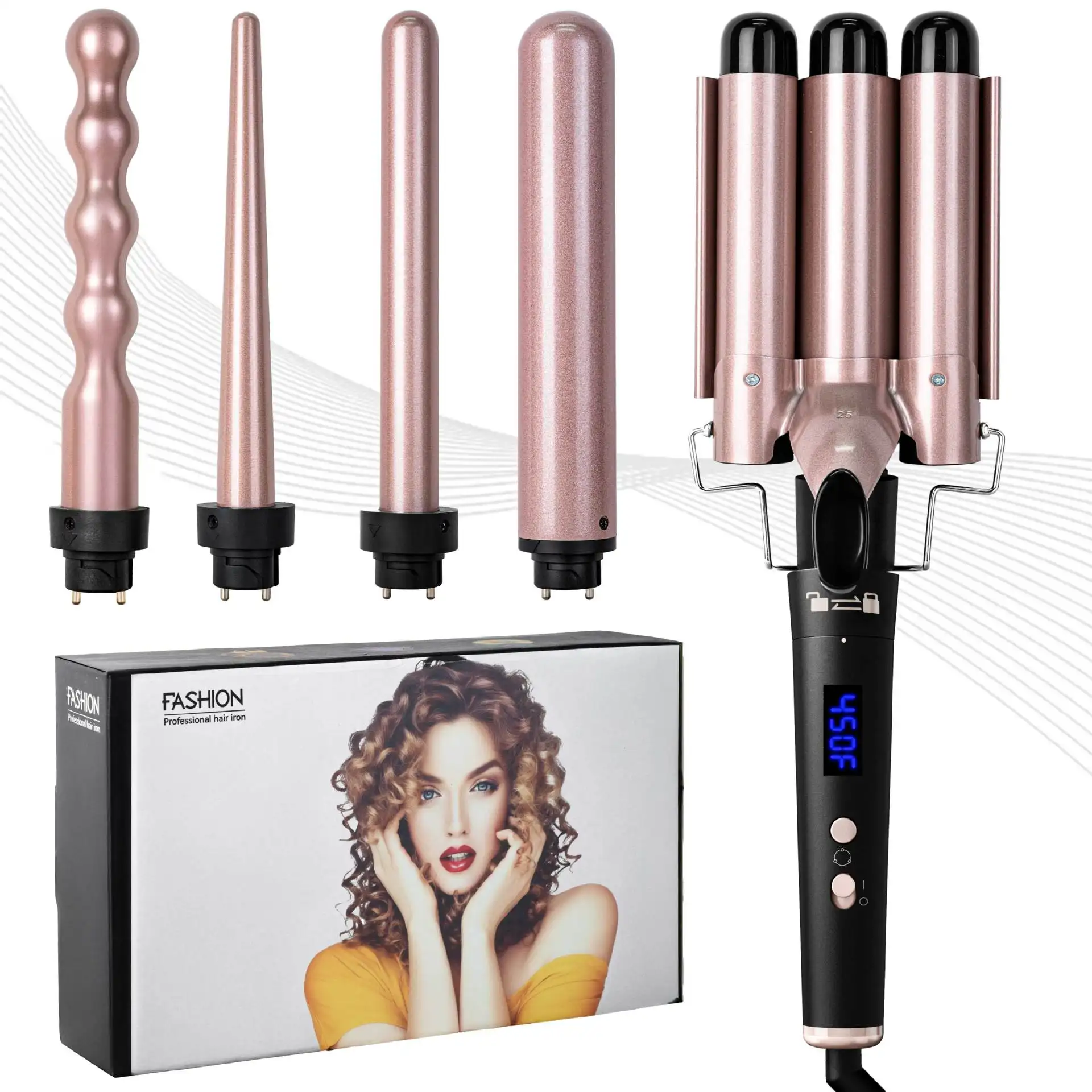 Five-in-one Tube Replacement Hair Curler Does Not