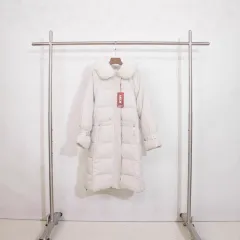 Thick Down Jacket Women Loose - Beige - View 1