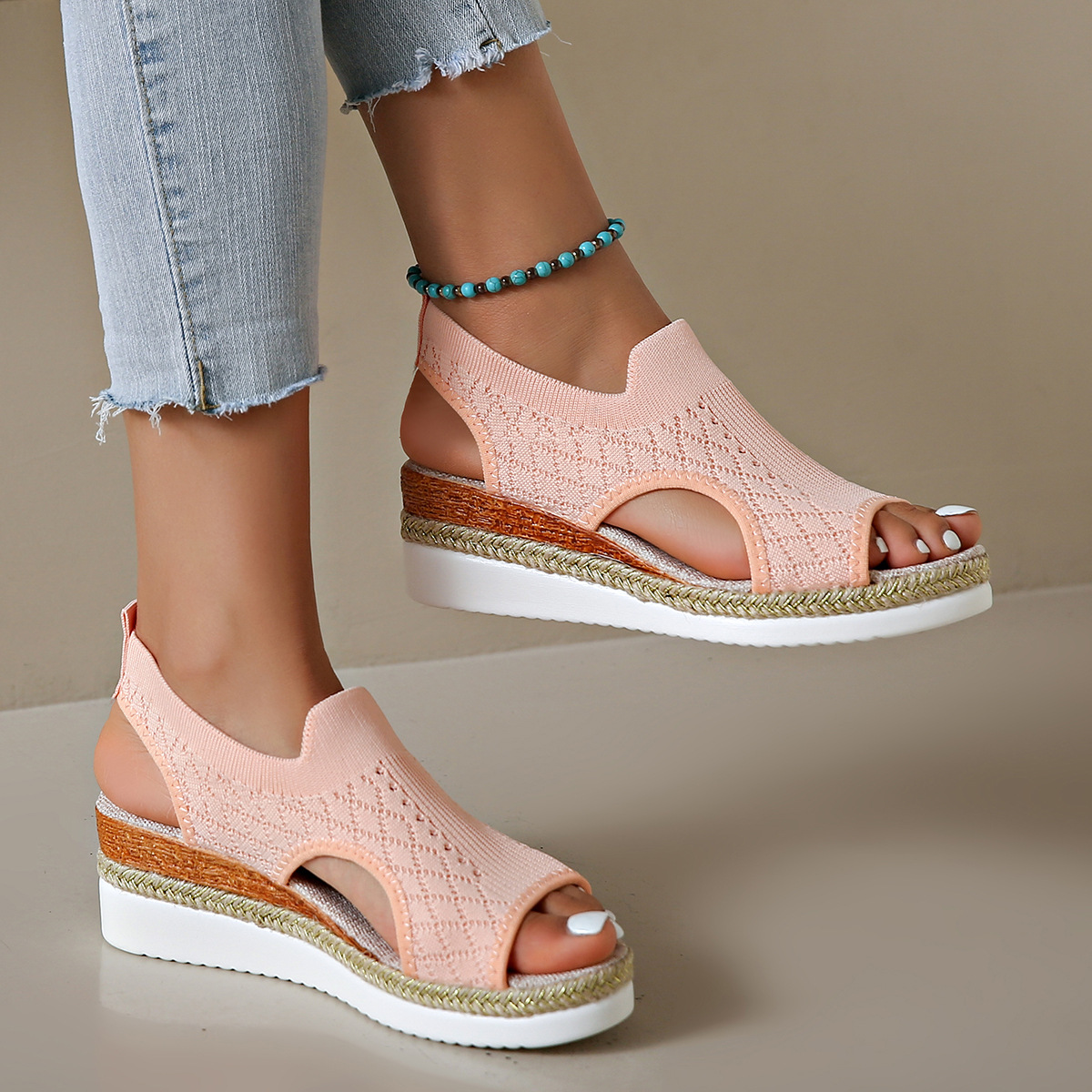 Fabric Slip-On Sandals, picture 7 of 8