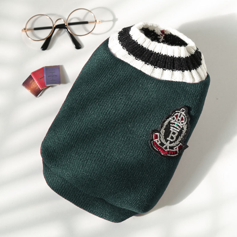 278 Badge Sweater Dark Green