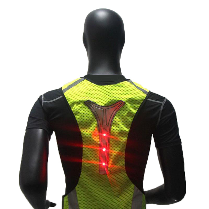 Title 1, Gilet fluorescente a LED riflettente per sicure...