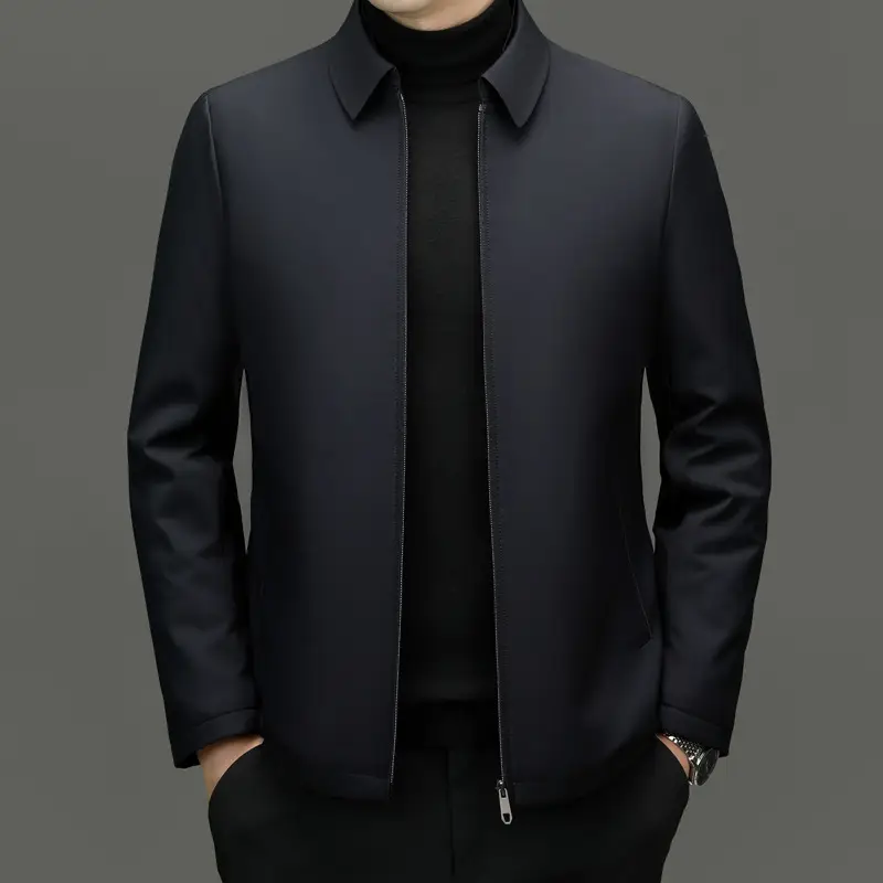 Middle-aged Father Business Casual Pure Color Cotton Clothing Tide