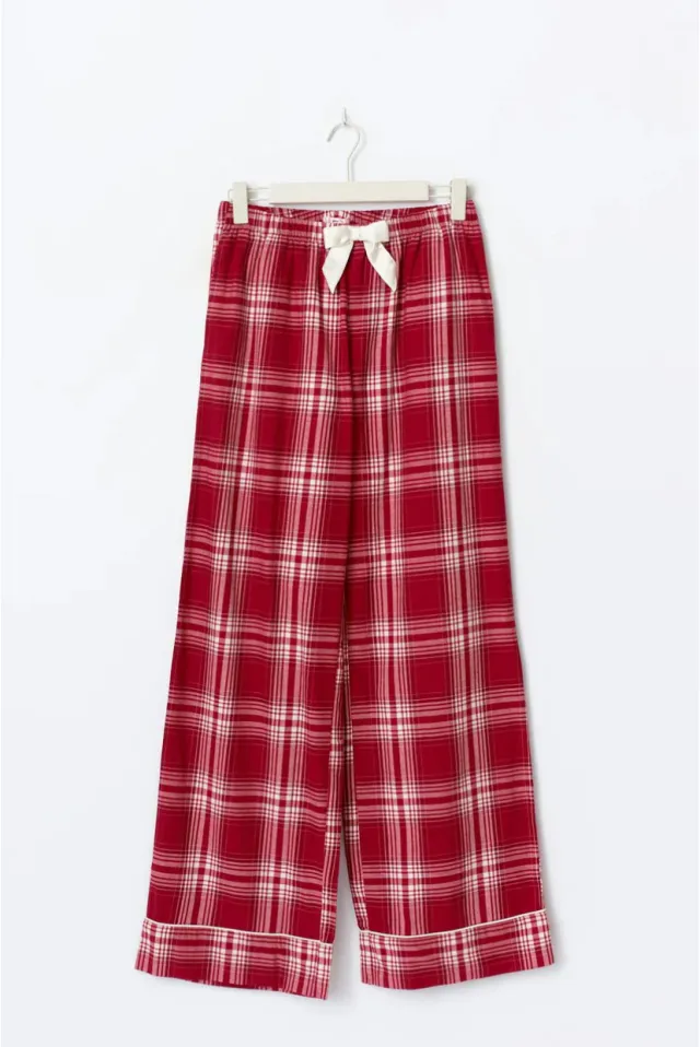 New Women's Clothing Comfortable And Casual Plaid Design With Bow Decoration, Sexy Vintage Camisole Trousers L - Shop at LoveMi