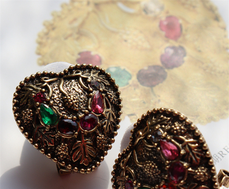 Colored Glaze Czech Diamond Earrings