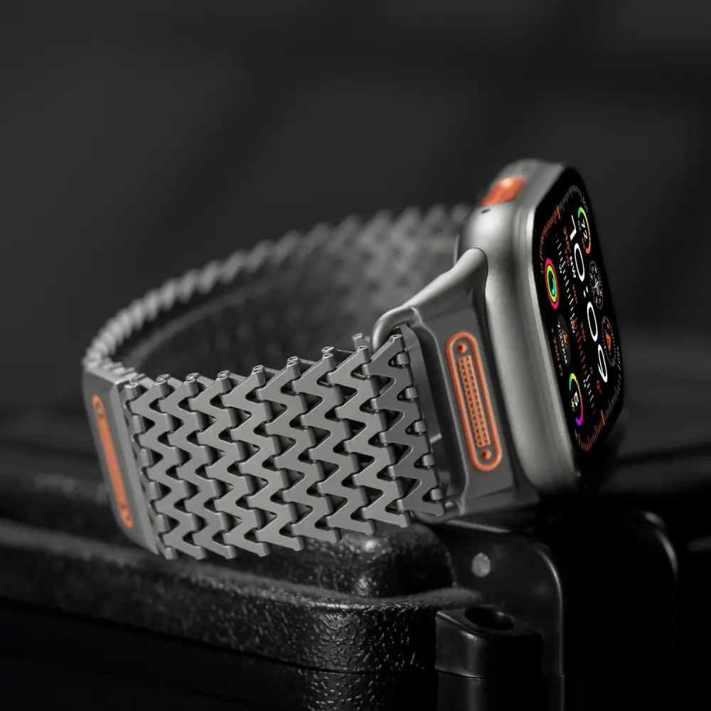 Milanese Strap with Metal Magnetic Clasp W-shaped Dragon-scale Personalized