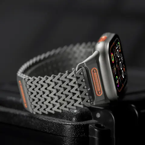 Milanese Strap with Metal Magnetic Clasp W-shaped Dragon-scale Personalized