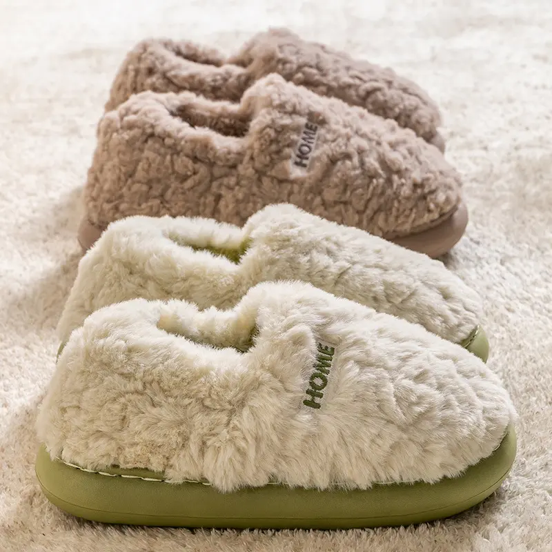 Indoor Home Warm And Anti-slip Cotton Slippers