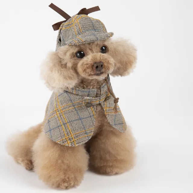 Cute Personalized Cloak Spring And Autumn Pet Clothes Camel Detective Suit - Shop at LoveMi