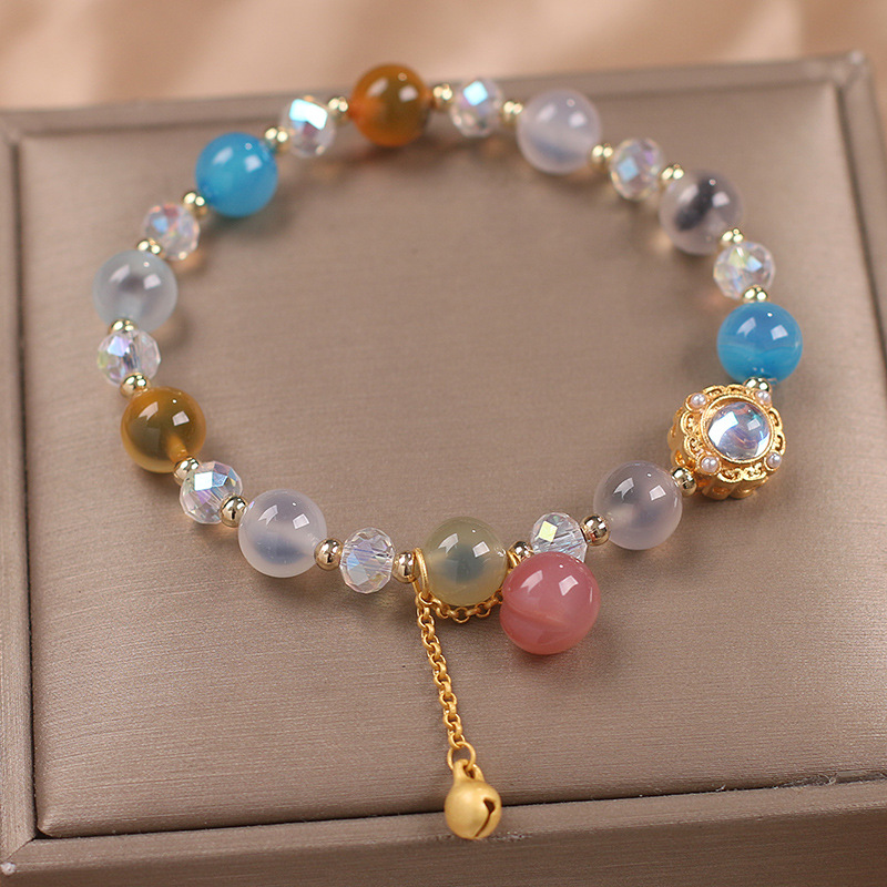 Women's Heart Agate Bracelet National Fashion Ethnic Style