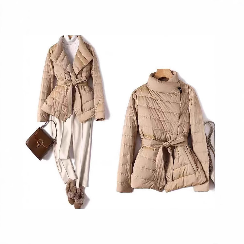 Lightweight Fitted-waist Down Coat Chic And Slimming Womens Outerwear