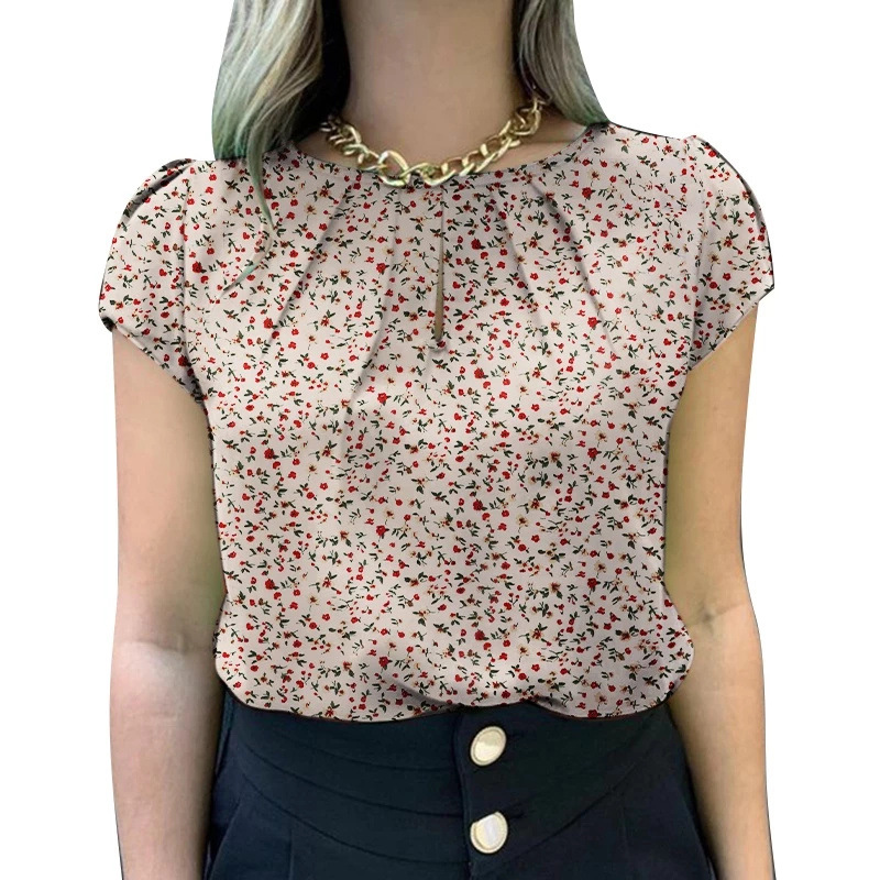 Summer Slimming Versatile Chic Short Womens Top