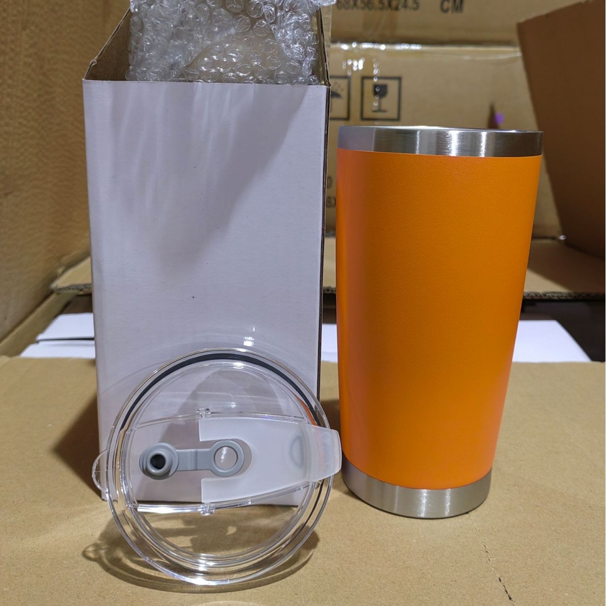 20oz Car Mug 304 Stainless Steel Double-Wall Vacuum Insulated Bottle