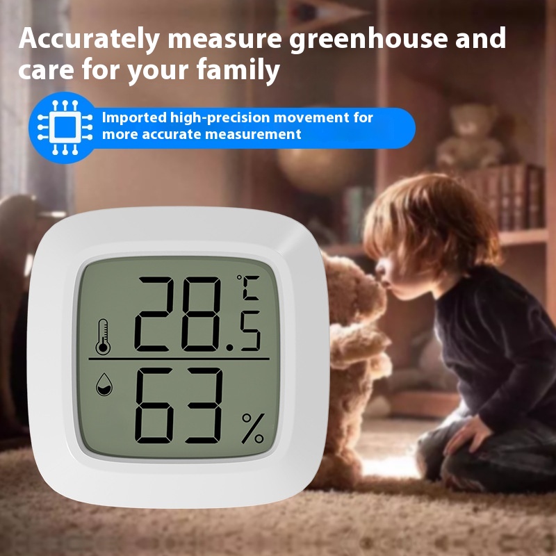 Mini Indoor Home Wet And Dry Magnetic Thermometer