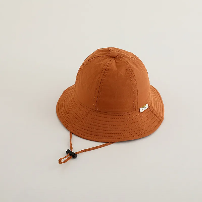 Bucket Hat Spring New Sun-proof Solid Color Quick-drying - Orange