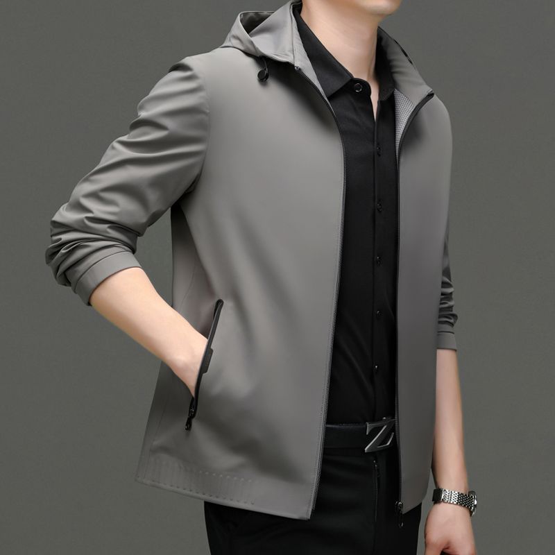 Hooded Jacket Casual Detachable Outerwear - Image 4