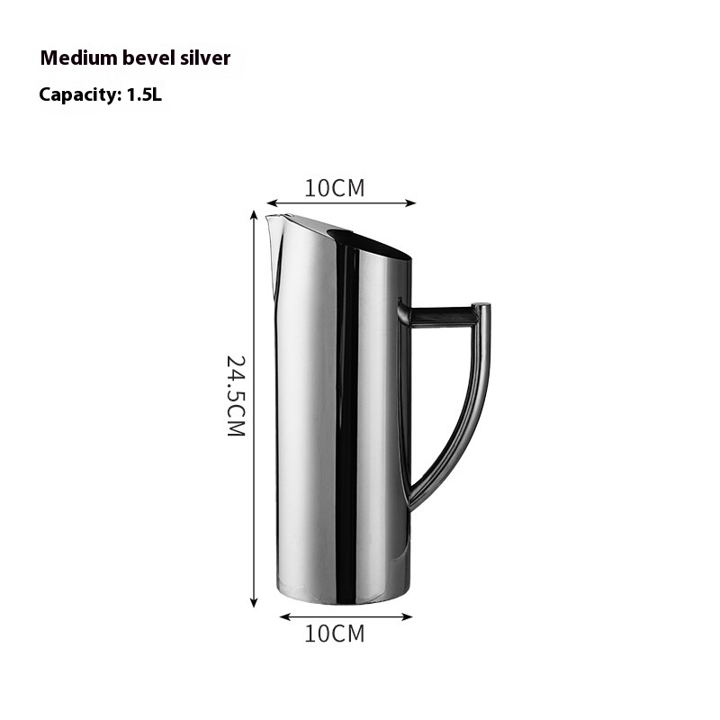 Medium 1.5L Bevel Silver