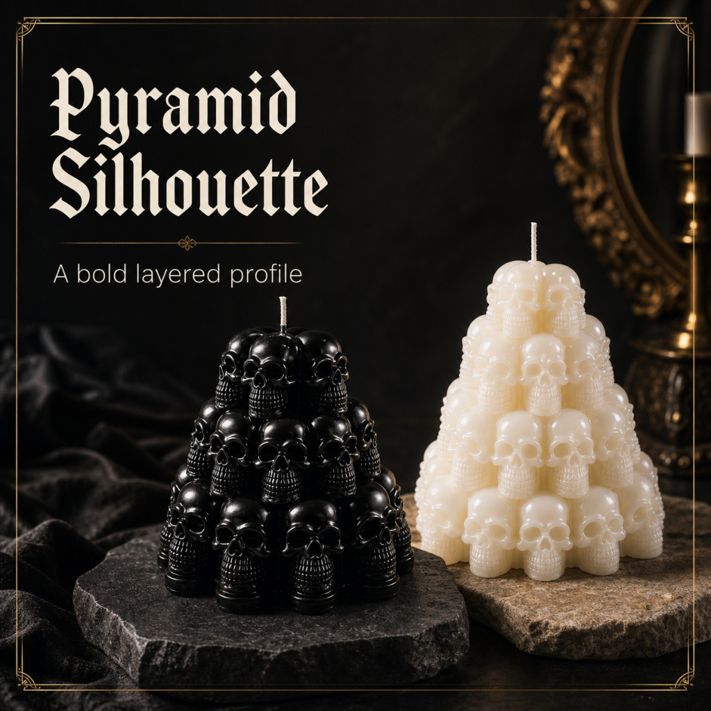 Halloween Skull Pyramid Aromatherapy Candle Ornament everydayshopit media